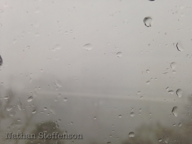 Snow Blowing in front of Laurel St Bridge