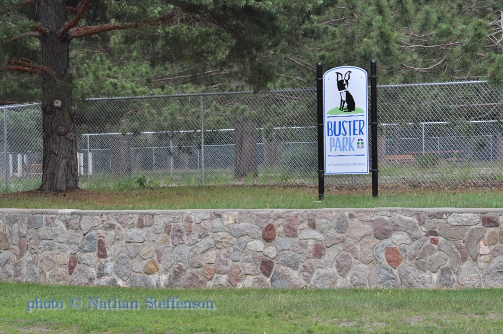 buster park and retaining wall