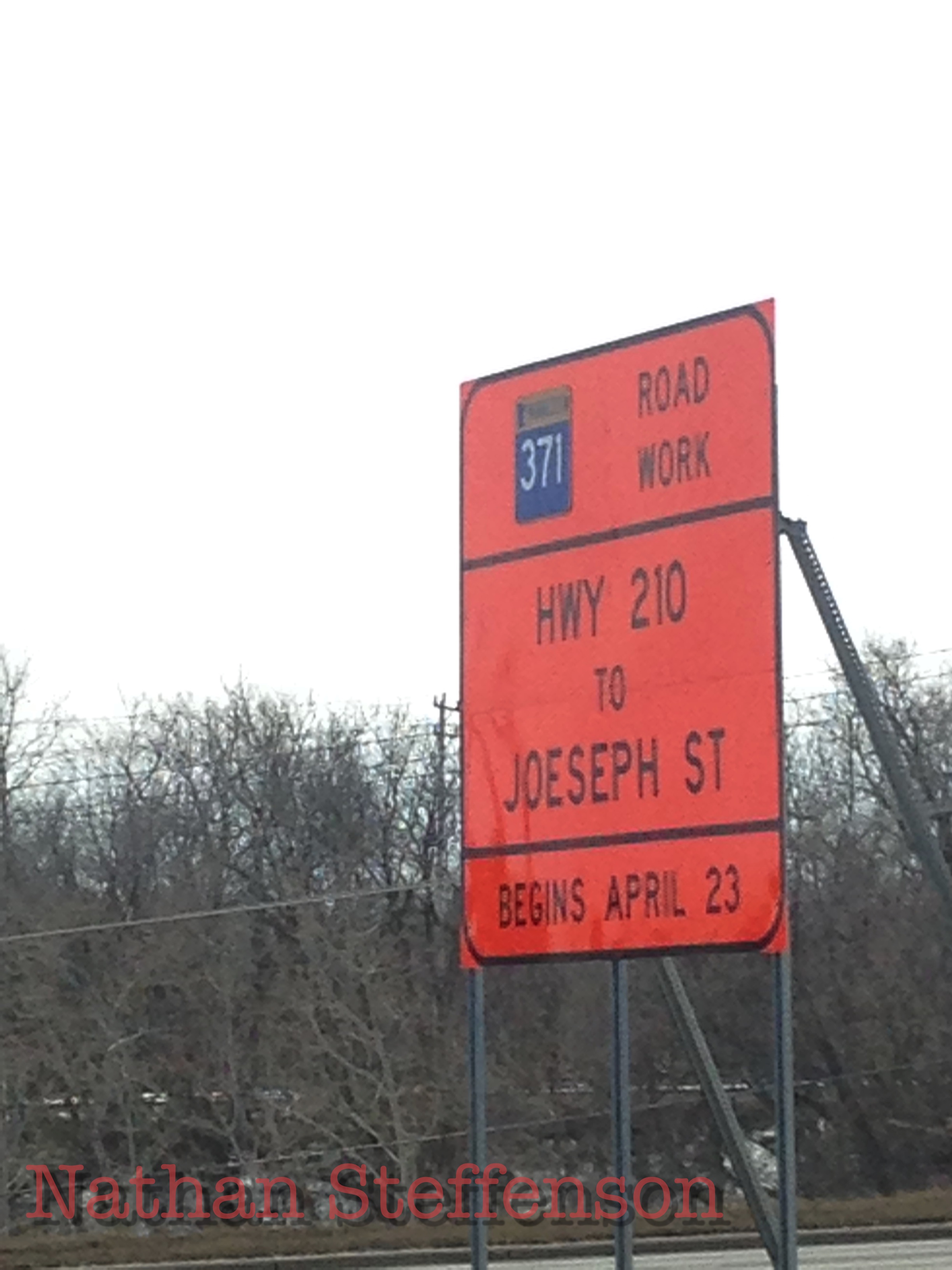 construction sign for business 371 construction sign