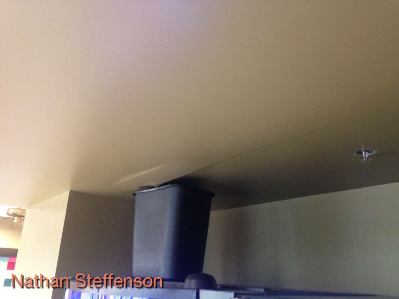 waste basket above vending machine waste basket above vending machine