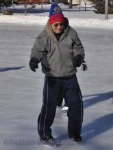 Mike ice skating