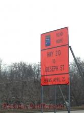 construction sign for business 371 construction sign