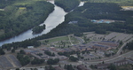 Central Lakes College and Mississippi river aerial photo