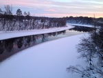 Mississippi river winter Brainerd